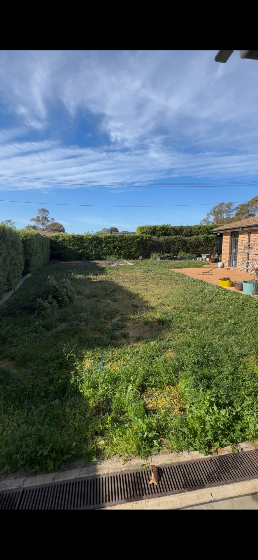 Backyard before transformation by G Built Co